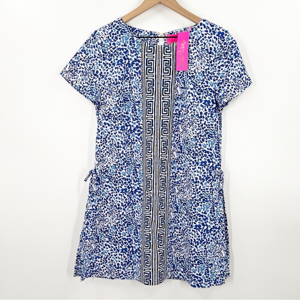 Lilly Pulitzer Blue and White Patterned Romper - Picture 2 of 13